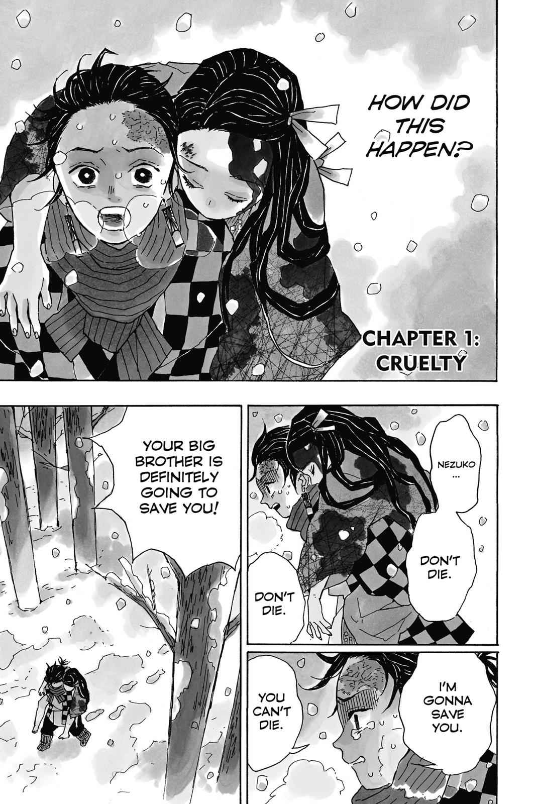 Demon Slayer Manga Ch 1 Demon Slayer: Kimetsu no Yaiba Chapter 1